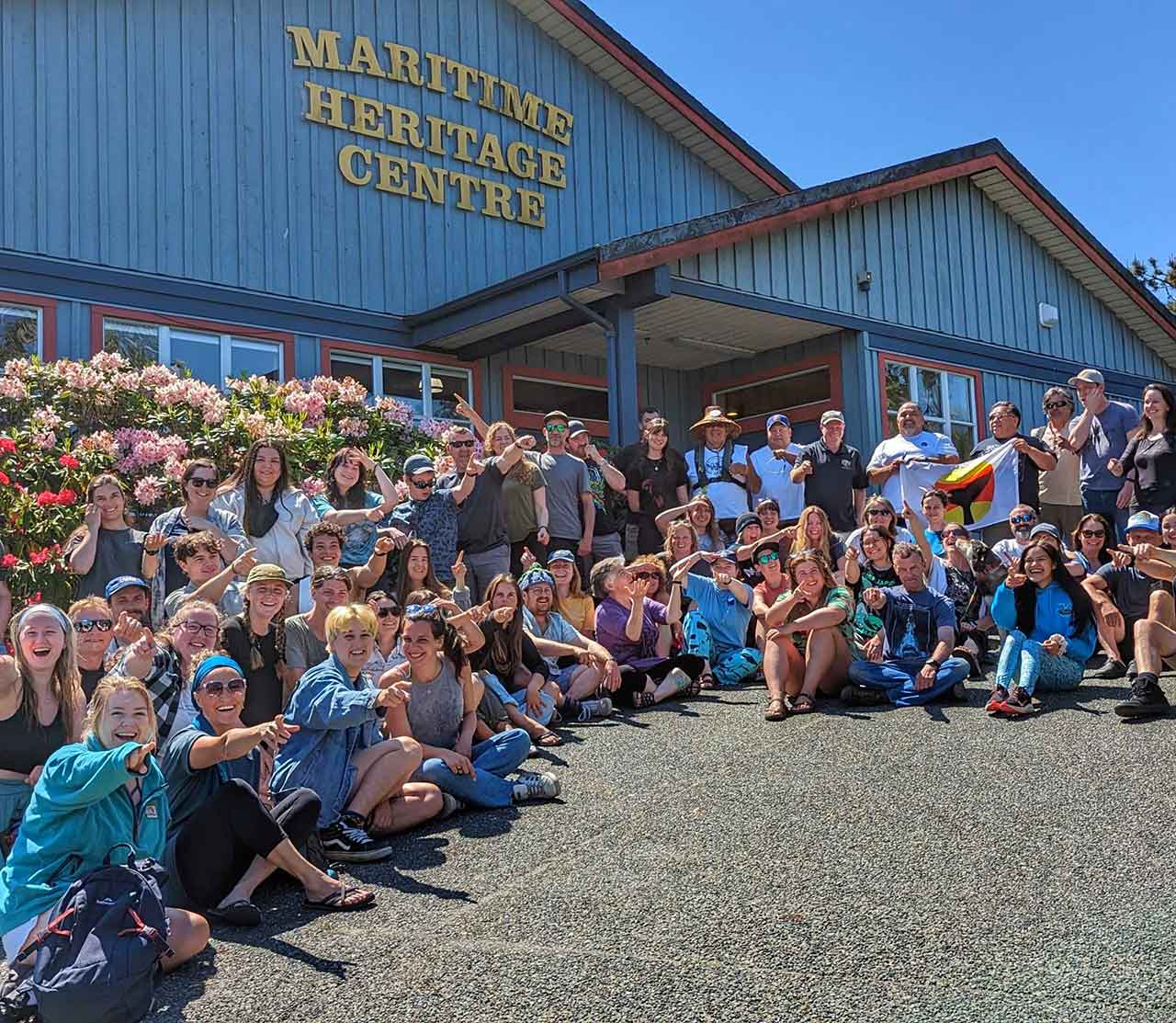 mers marine education research society marine mammal naturalist course participants happy infront of maritime heritage centre